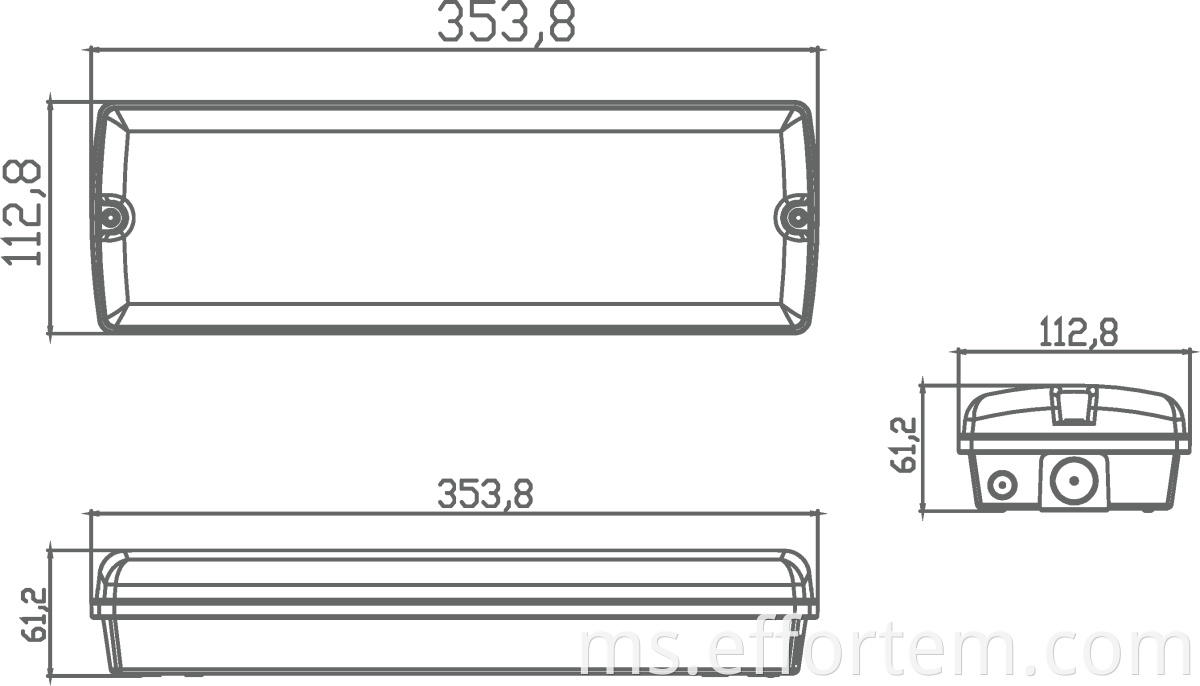 emergency led bulkhead light